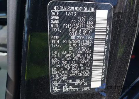 2014 Nissan Juke Sv from USA, damaged, VIN JN8AF5MV5ET362082